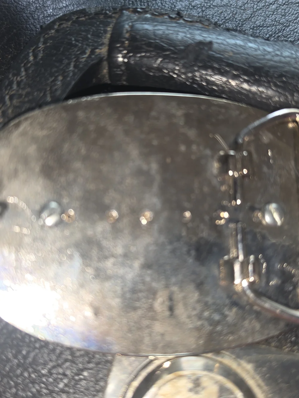Ornate Oval Buckle with Austrailian Tiger's Eye Center